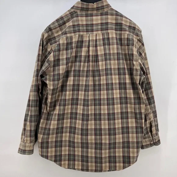 Y2K Vintage 05 Carhartt Men's Plaid Long Sleeve Button Down Shirt M S130PTN - Picture 2 of 12